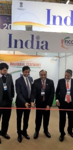 Ashok Das, Ambassador of India inaugurating the India Pavilion at HOSPITALAR 2018 in São Paulo, Brazil