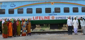 World’s First Hospital Train, The Lifeline Express Is at The Badarpur Station, India